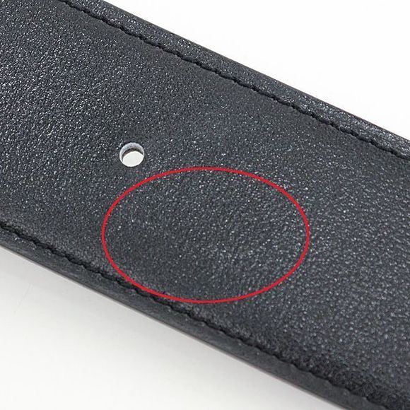 Hermes Buckle Royale & Leather Belt 38 Box Calf 135/vaux-togo Black/ethan Z - Picture 5 of 6